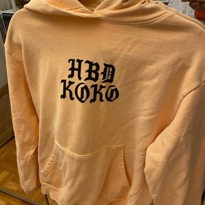Talentless HBD KOKO Cream Orange Sweatshirt